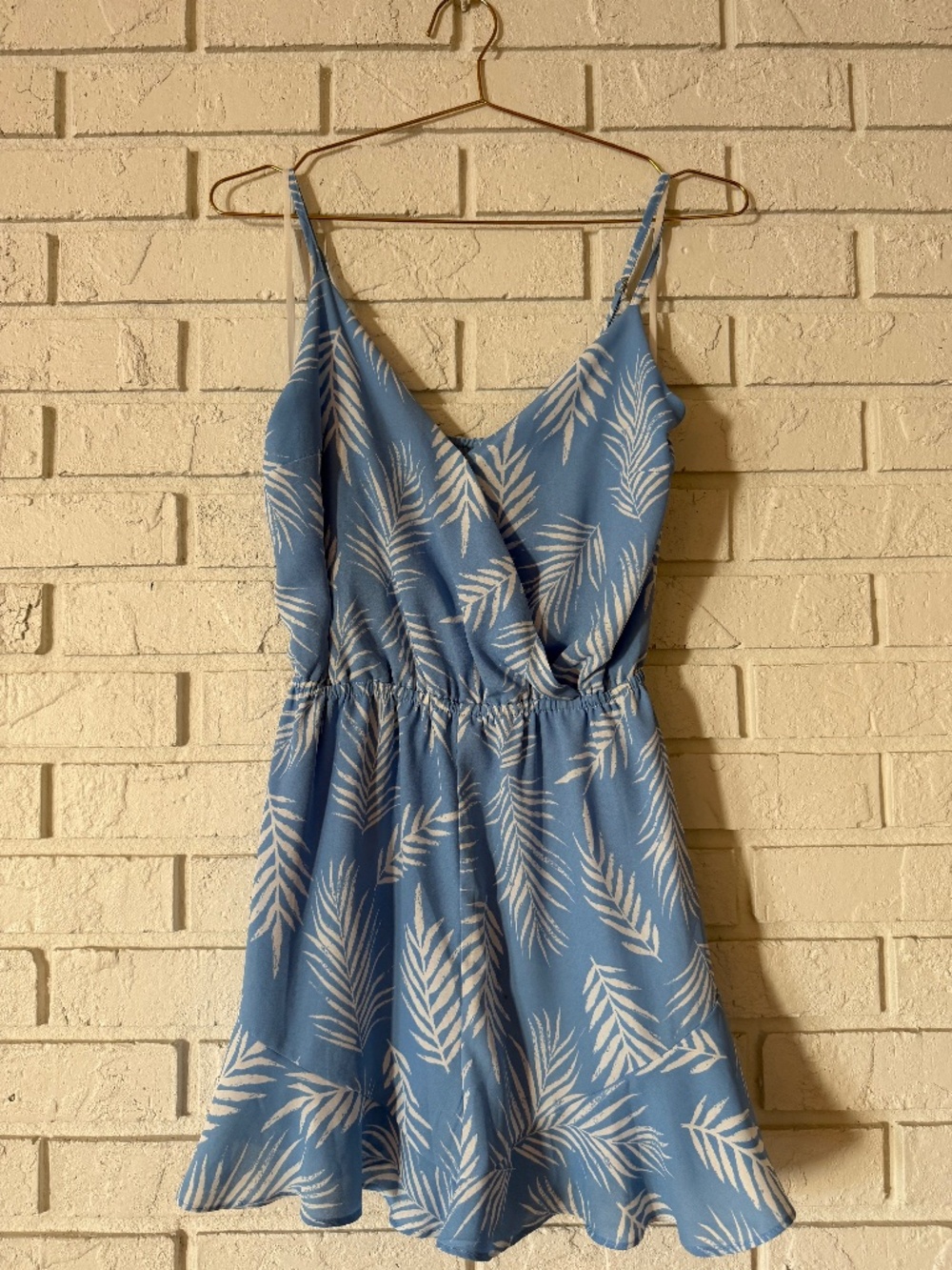AQUA Palm Print Romper